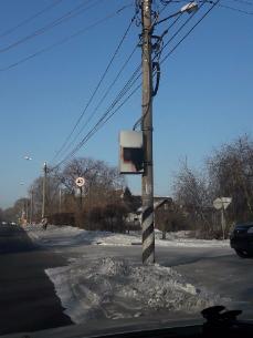 Вандалы закрасили радарные камеры в Белогорске