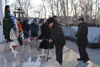 22 февраля белогорцы почтили память воинов, павших за Отечество