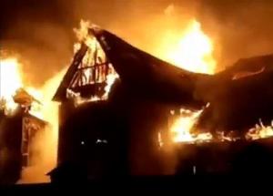 У семьи из села Мухино сгорел дом вместе с животными и вещами