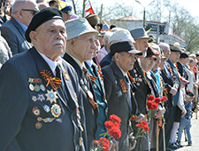 В Белогорске прошел военный парад Победы