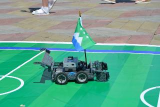 Жители и гости Белогорска смогли увидеть роботов-спортсменов и роботов-гуманитариев 