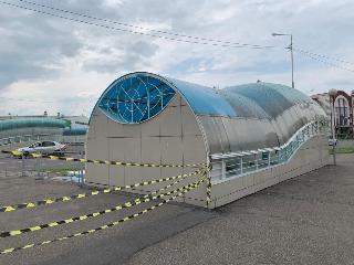 Работы по замене поликарбоната на подземке Белогорска продолжаются 
