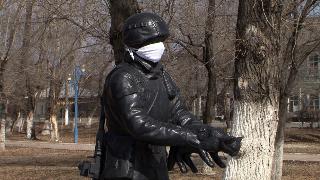 Вежливому солдату белогорцы надели маску