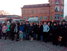 Участники автопробега "Тотальный диктант" сделали остановку в Белогорске