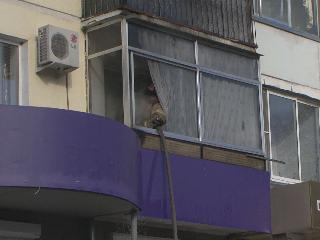 На балконе одной из пятиэтажек Белогорска произошел пожар