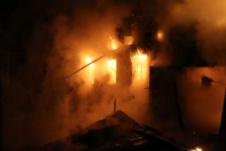 В Белогорске горел частный дом