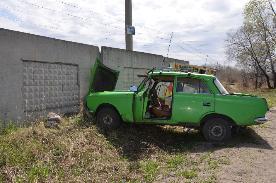 В Белогорске пьяный водитель на скорости врезался в бетонную стену