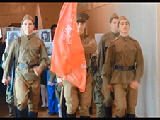 В Белогорске творческий коллектив школы №3 создал видеоклип инсценированной военно-патриотической песни